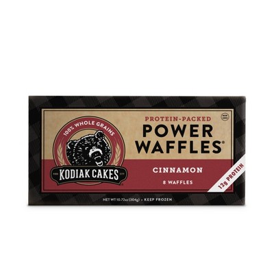 Kodiak Cakes Frozen Power Waffles Cinnamon - 10.72oz/8ct