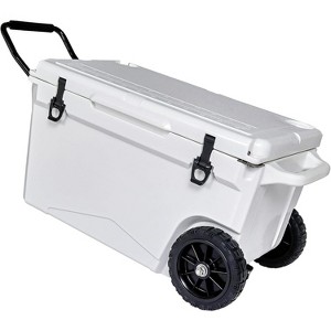 MaseiKar 60/75 Quart Rotomolded Cooler, 5 Days Protale Ice Chest, Suitable for BBQ, Camping, Picnic, and Other Outdoor Activities - 1 of 4