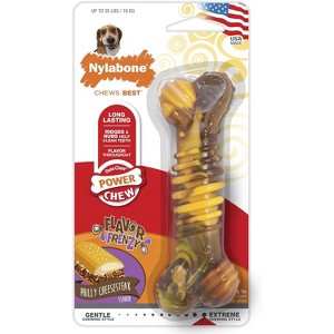 Nylabone Flavor Frenzy Dura Chew Bone - Philly Cheesesteak Flavor - 1 of 4