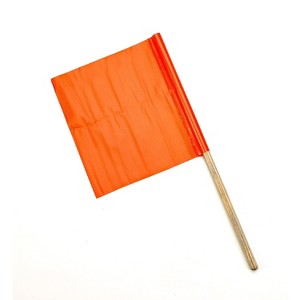 Mutual Industries Standard Highway Safety Flag 24" x 24" x 36" Orange 10/Pack 14994-36-24 - 1 of 1