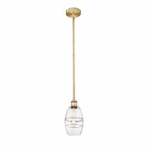 Vaz - 1 Light Stem Hung Mini Pendant In Industrial Style-7.63 Inches Tall and 5.88 Inches Wide - 1 of 1
