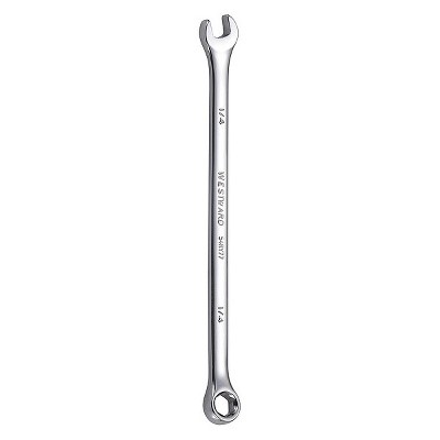 Westward  Combo Wrench,SAE,Rounded,1/4" 54RY77