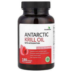 Futurebiotics Antarctic Krill Oil with Astaxanthin, 1,000 mg, 180 Softgels (500 mg Per Softgel) - 1 of 2