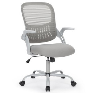 IULULU Office Chair Ergonomic Mesh with Fixed Armrest - 1 of 4