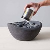 Terra Flame Wave Fire Bowl Single Fuel Starter Set - Graphite: Indoor/Outdoor, Smoke-Free, Cool Touch - 2 of 4