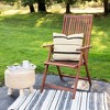 Northlight 20" White and Black Handloom Woven Outdoor Square Throw Pillow - 2 of 4