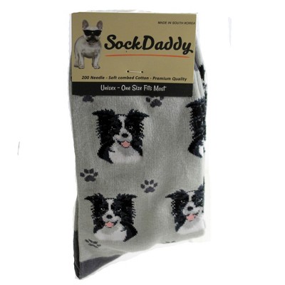 Novelty Socks 15.25" Border Collie Socks Premium Quality E & S Pet  -  Socks