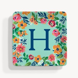 Personalization Mall Flowery Initial Personalized Ring Dish - 1 of 3