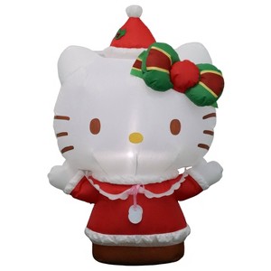 Christmas Lit Inflatable Hello Kitty in Red Dress - Sanrio : Target