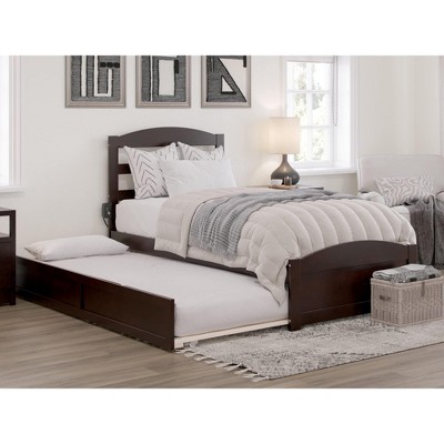 AFI Furnishings Warren Platform Bed TXL with Footboard & TXL Trundle ES