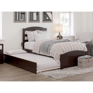 AFI Furnishings Warren Platform Bed TXL with Footboard & TXL Trundle ES - 1 of 4