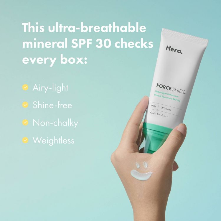 Hero Force Shield Superlight Sunscreen SPF30 - 50ml, 3 of 7