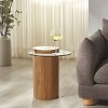 Tasharose Wood & Glass Accent Table - SFV2314 - Natural/Clear - Safavieh Couture - 2 of 4