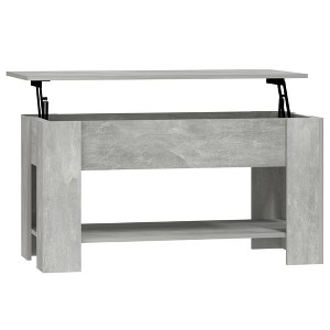 vidaXL Coffee Table Concrete Gray 39.8"x19.3"x20.5" Engineered Wood - 1 of 4
