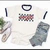 Simply Sage Market Checkered America Retro Ringer Tee - 3 of 4