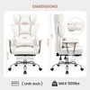 KERDOM Office Desk Chair, Big and Tall Executive Chair with Footrest, Ergonomic Reclining High Back Support, White - 2 of 4