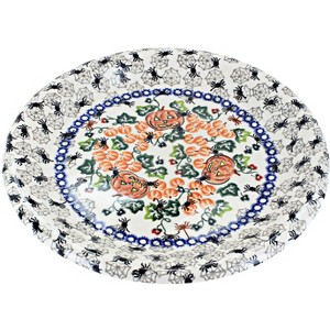 Blue Rose Polish Pottery Vena Dinner Plate - 1 of 2