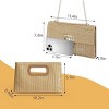 Woven Straw Purses with Metal Chain | Beach Bag for Women | Dual Package for Wedding, Party, Vacation & Evening Events - 2 of 4