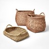 Large Woven Basket with Handles - Threshold™ designed with Studio McGee: Handcrafted Storage for Blankets & Toys - 4 of 4