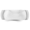 Black Bow Jewelry 7mm to 12mm 14K White Gold Half Round Standard Fit Band - 2 of 4