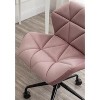 PAGED Swivel Office Chair Tufted Adjustable Computer Chair Stylish Desk Chair with Metal Base for Bedroom, Home Office - 2 of 4