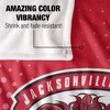 Jacksonville State University Logo Dots Silky Touch Blanket White 50x60 - 4 of 4