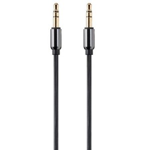 Monoprice Audio Cable - 3 Feet - Black | Auxiliary 3.5mm TRS Audio Cable - Slim, Durable, Gold plated for smartphone, mp3 player, laptop - Onyx Series - 1 of 4