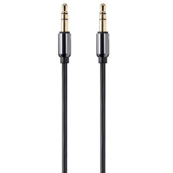 Monoprice Audio Cable - 3 Feet - Black | Auxiliary 3.5mm TRS Audio Cable - Slim, Durable, Gold plated for smartphone, mp3 player, laptop - Onyx Series