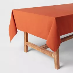 120" x 60" Cotton Tablecloth Dark Orange - Threshold™