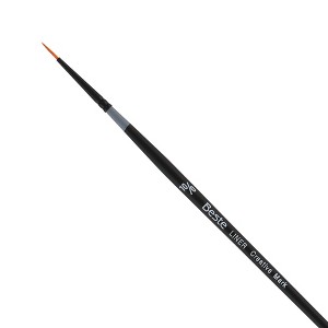 Creative Mark Beste Golden Taklon Liner  #3x0 - 2 Pack Artist Brush, Professional Watercolor Brushes, For Acrylic Painting, Short Handle, Sharp Edges, - 1 of 4