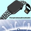 HTUTWOO Compatible with Apple Watch Band, Letter Silicone Sport Strap 38/40/41/42/44/45/46/49mm for iWatch Series 11 10 9 8 7 6 5 4 3 2 1 SE Ultra - 2 of 4