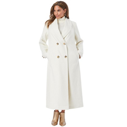 Ivory wool clearance coat womens