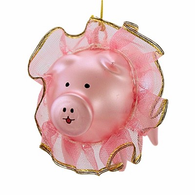 Italian Ornaments 2.5 Inch Trixie Pigette Tutu Piglet Tree Ornaments