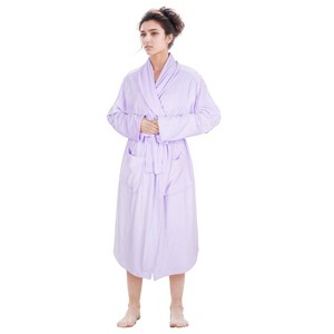 Tirrinia Womens Lightweight Soft Comfy Lounge Robe with Pockets, Summer Lightweight Ladies Long Bathrobe, Gift Ideas for Her - 1 of 4