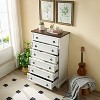 ORRD Modern 6 Drawer Dresser White - Tall Chest of Drawers for Bedroom Storage, Closet Organizer with Smooth Gliding - 2 of 4