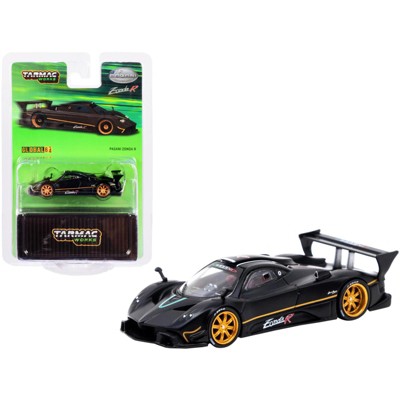 Pagani Zonda R Matt Black 1/64 Diecast Model Car by Tarmac Works