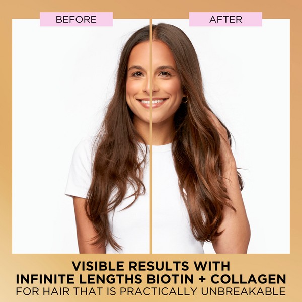 Pantene Pro-V Miracles Infinite Lengths Biotina + Colágeno Champú Sin Sulfatos - 13.5 fl oz: Crecimiento Capilar, Limpieza Básica, Fortalecimiento 4