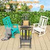 Costway Patio Rocking Chair All-Weather HDPE Rocker High Back Porch White\Grey\Turquoise - image 3 of 4