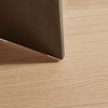 Wood and Metal Round Modern Coffee Table with Simple Lines, Sturdy Frame, and Eco-Friendly Design - 3 of 4