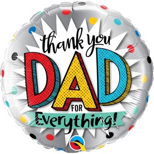 LoonBalloon Birthday General Balloons: 18 Inch THANK YOU DAD FOR EVERYTHING! - 1 of 1