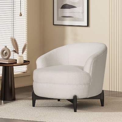 Modern Upholstered Fabric Club Chair Accent Chair-Christopher Knight Home