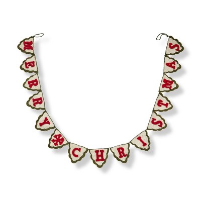 TAG Merry Christmas Wool Felt Garland