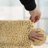 Unique Bargains Bathroom Rug Mat Non-Slip Chenille Shaggy 15.75"x23.62"x1.06" - 3 of 4