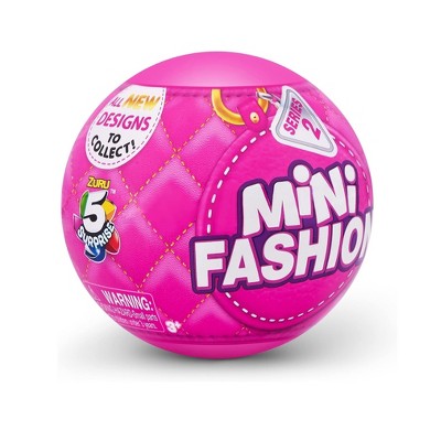 Mini Fashion 5 Surprise Capsule (One Pack), Series 2 Edition, Novelty & Gag Toy, For Ages 3 And Up