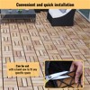 SKRAN Interlocking Deck Tiles Checker Pattern, Square Yellow Acacia Hardwood Outdoor Flooring for Patio, Bancony, Pool Side - 4 of 4