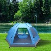 FURNIinspire Camping Tents Pop Up Family Tent Sun Shelter For Camping Hiking Outdoor Activities, Waterproof, UV Protection, Blue, 110.2"*96.5"*55.1" - 2 of 4