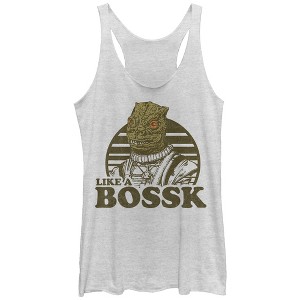 Women's Star Wars Like a Bossk Racerback Tank Top - 1 of 3