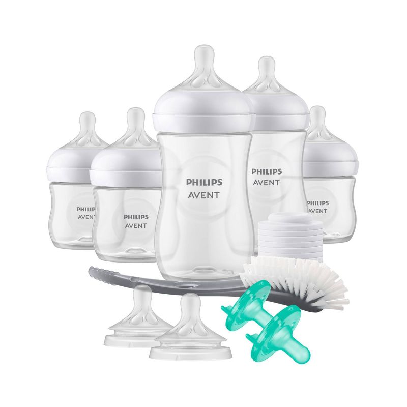 Philips Avent Natural Baby Bottle with Natural Response Nipple Newborn Baby Gift Set - 17pc, 1 of 43