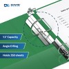 Davis Group 6pk 1.5" Premium Economy Angled D-Ring Binder Green: Hard Cover, 350 Sheet Capacity, 2 Pockets, Polypropylene - 3 of 4