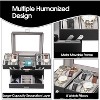 Watch Case for Men, 8 Slot Watch Display Case, 3 Layers Large Sunglass Storage Organize - 4 of 4
